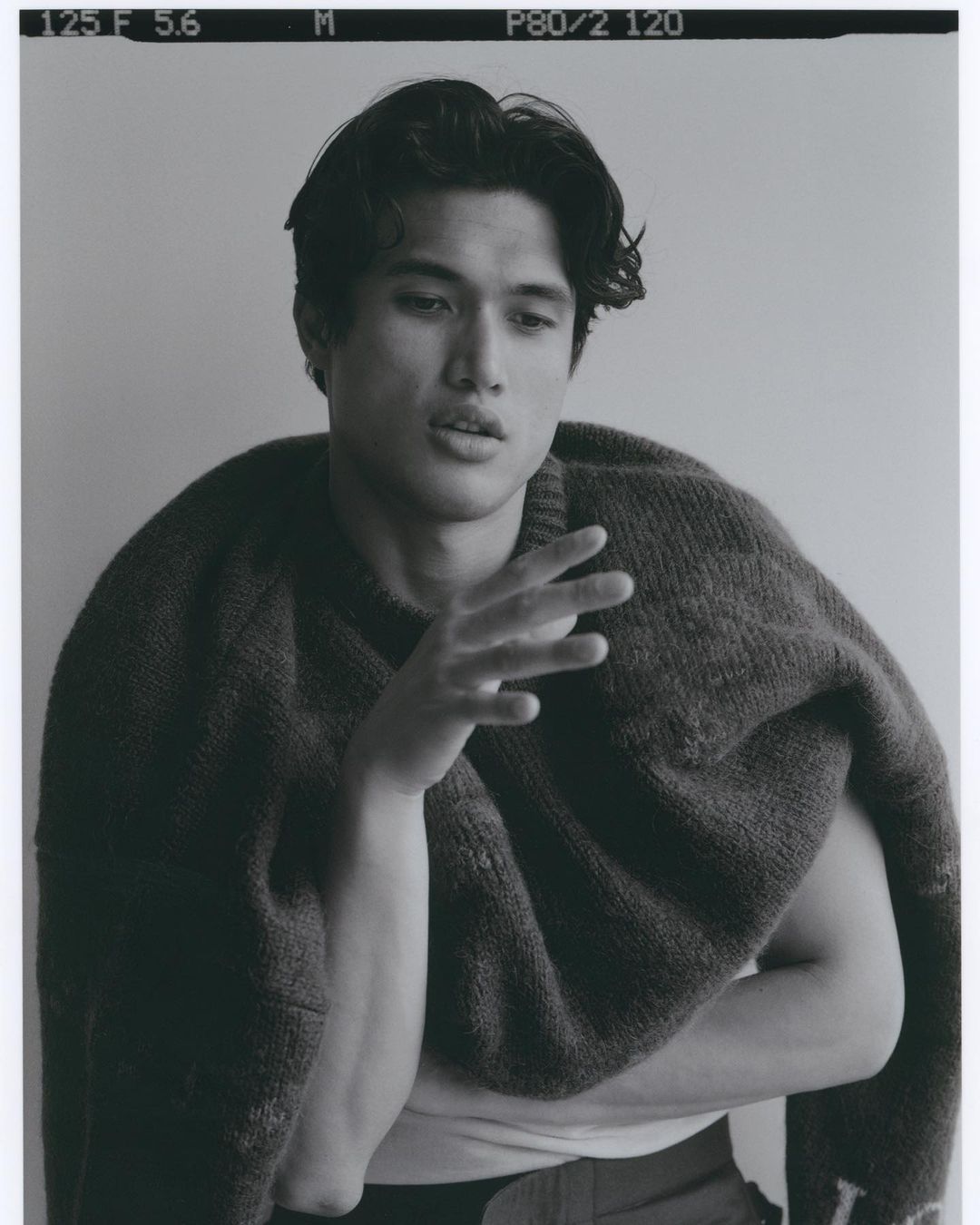 Charles Melton began his career as a fashion model.